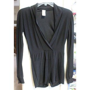 "Best Cody" black (silk/chiffon?) romper